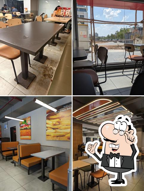 The interior of Burger King