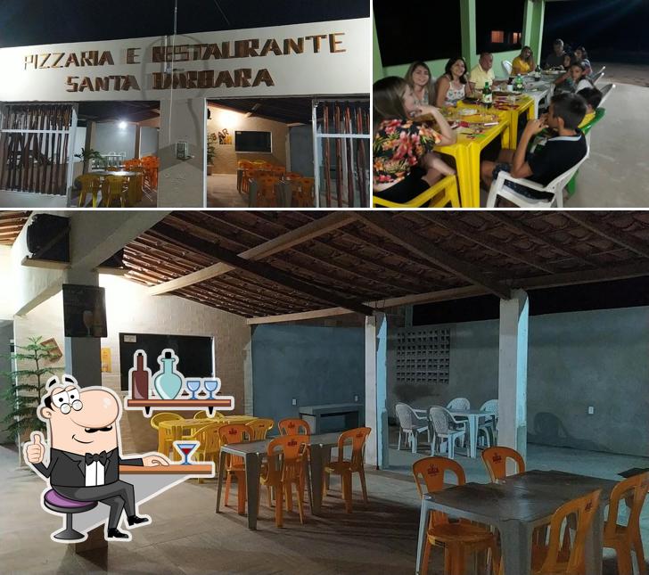 Veja imagens do interior do Pizzaria & Restaurante Santa Bárbara