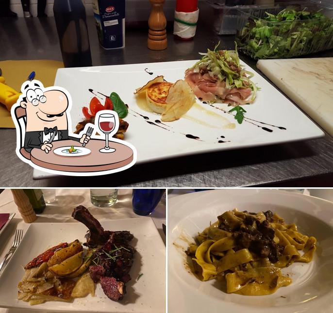 Cibo al Trattoria MontePaolo con Locanda - Specialita' Carne Chianina