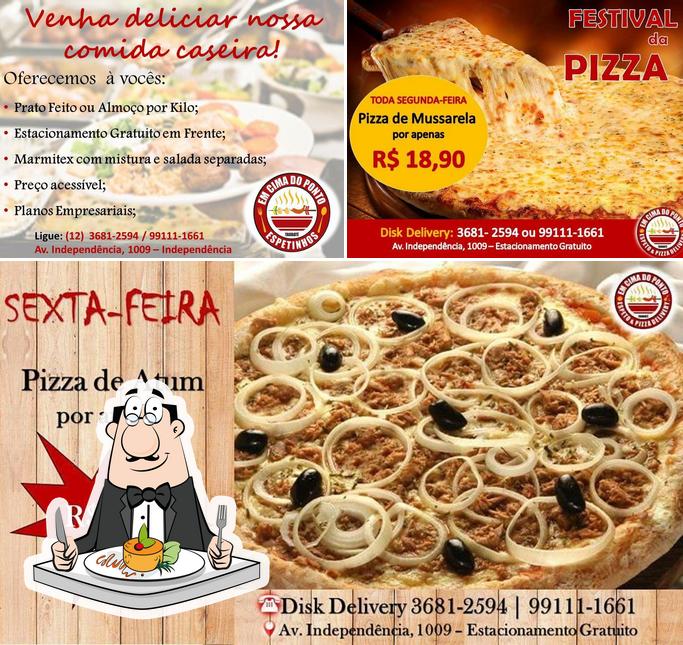 Comida em Em Cima do Ponto Restaurante, Pizzaria & Espetos
