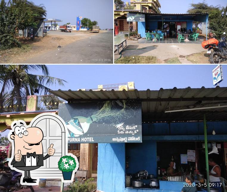 The restaurant's exterior and interior