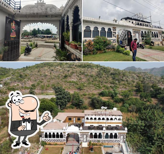 Check out how Indra Makkhan Malai Restro Cafe looks outside
