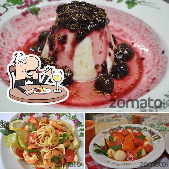 Comida em La Pergoletta Itaim