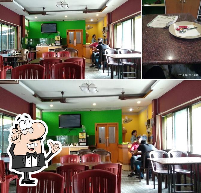 The interior of Pudina