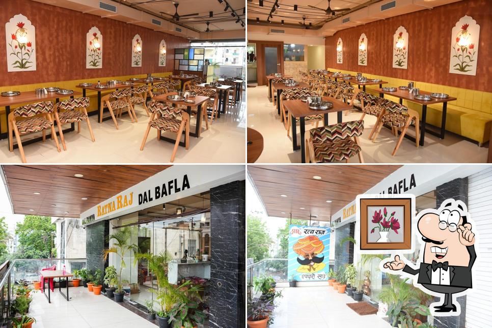 The interior of Ratna Raj Restaurant