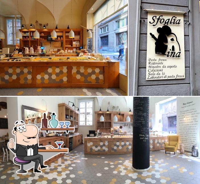 Gli interni di Sfoglia Rina