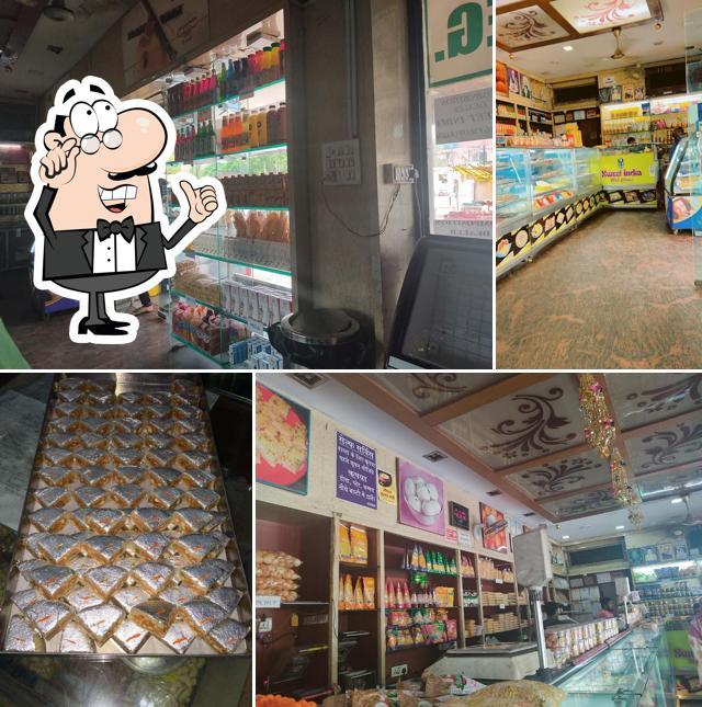 The interior of Sweet india hotel