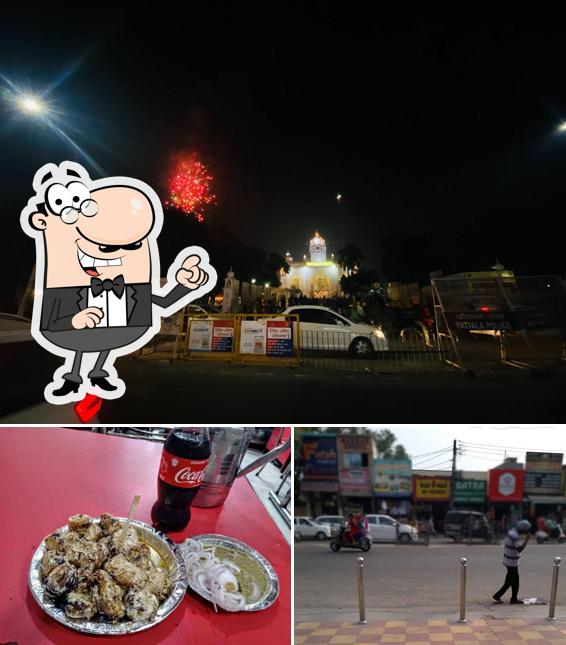 The restaurant's exterior and beverage