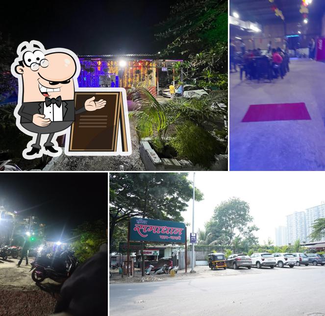 You can get some fresh air outside Samadhan Mutton Bhakri