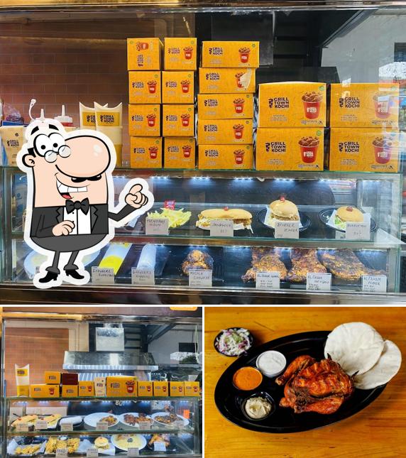 The interior of Grill town kochi