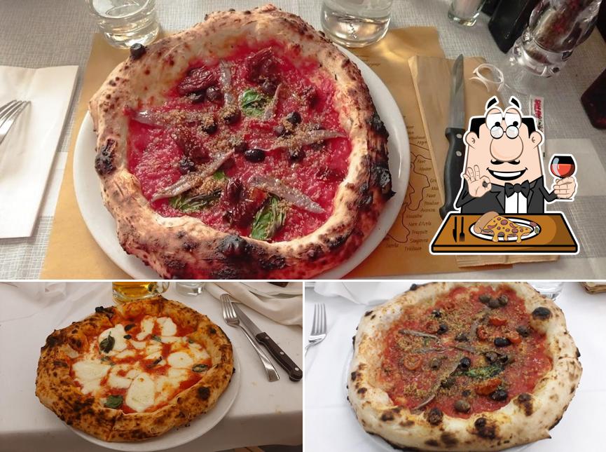 A Ristorante Pizzeria Mediterraneo, puoi ordinare una bella pizza
