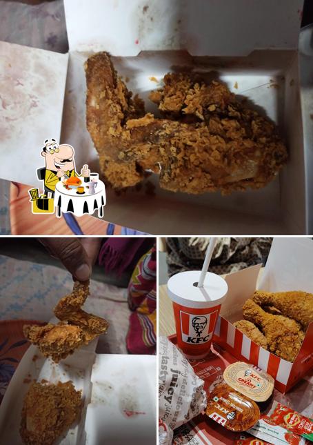 Fried chicken at KFC