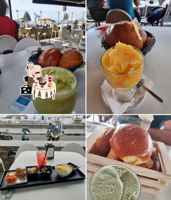 Platti al Mythos café