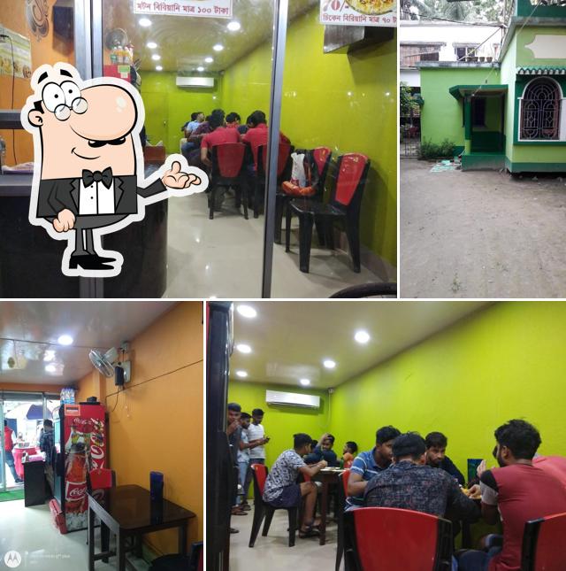 The interior of BIRYANI PALACE