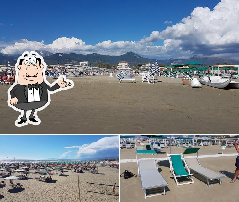 Gli interni di Bagno Costa Azzurra