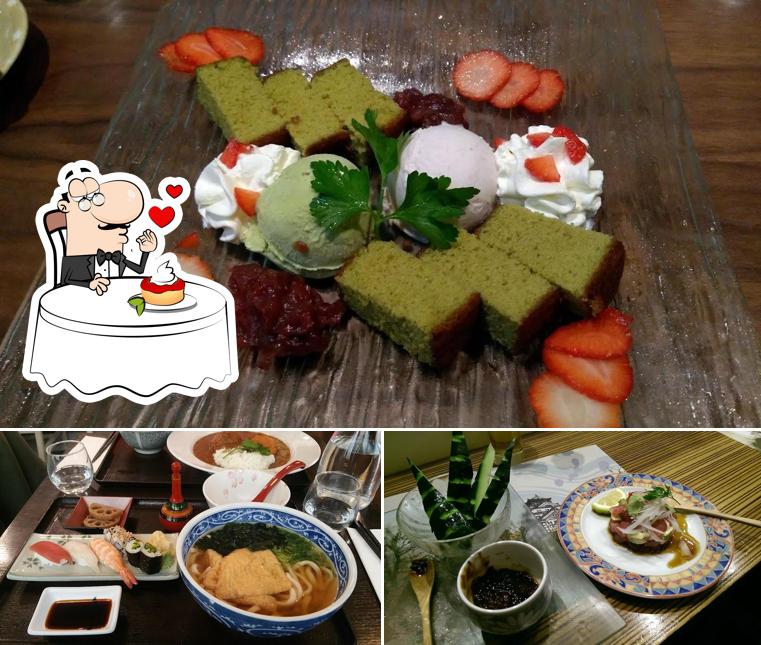 Sumire serve un'ampia selezione di dolci