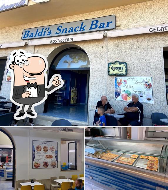 Gli interni di Baldi's snack