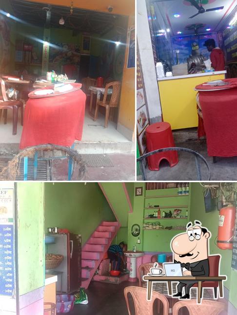 The interior of Kolkata Haji Biryani