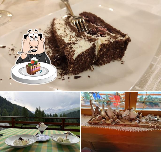 Torta al cioccolato al Rifugio Flora Alpina
