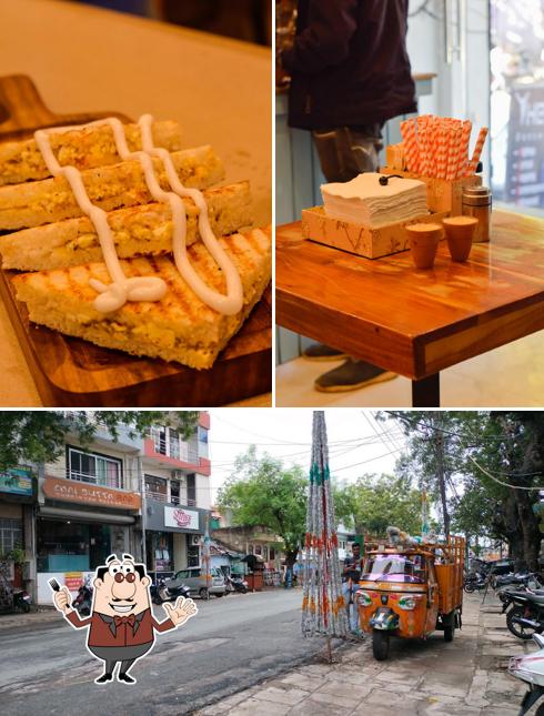 The photo of food and exterior at Chai Sutta Bar Jhansi