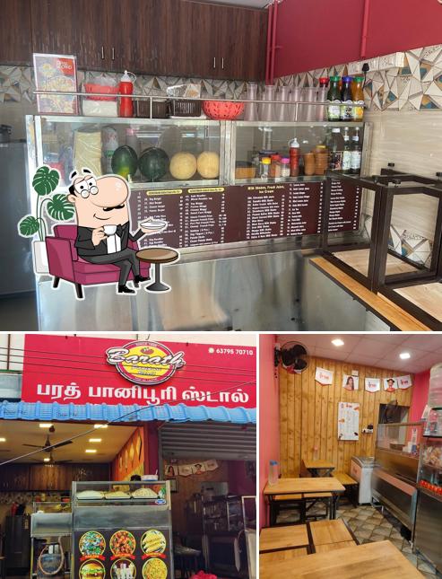 The interior of Bharat Pani poori stall