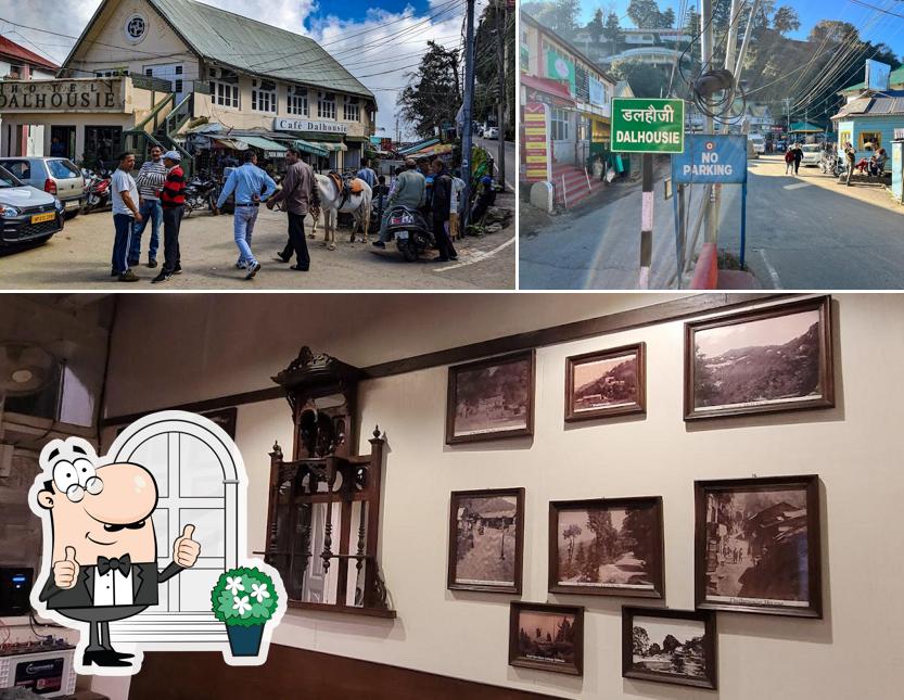 The restaurant's exterior and interior