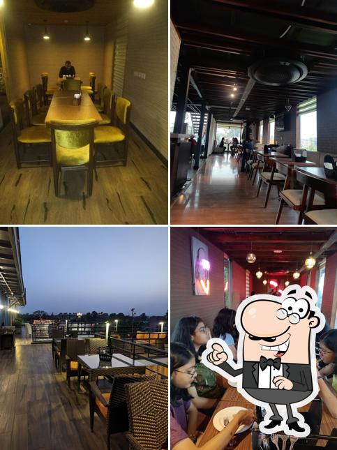 Take a seat at one of the tables at Mocha Café & Bar