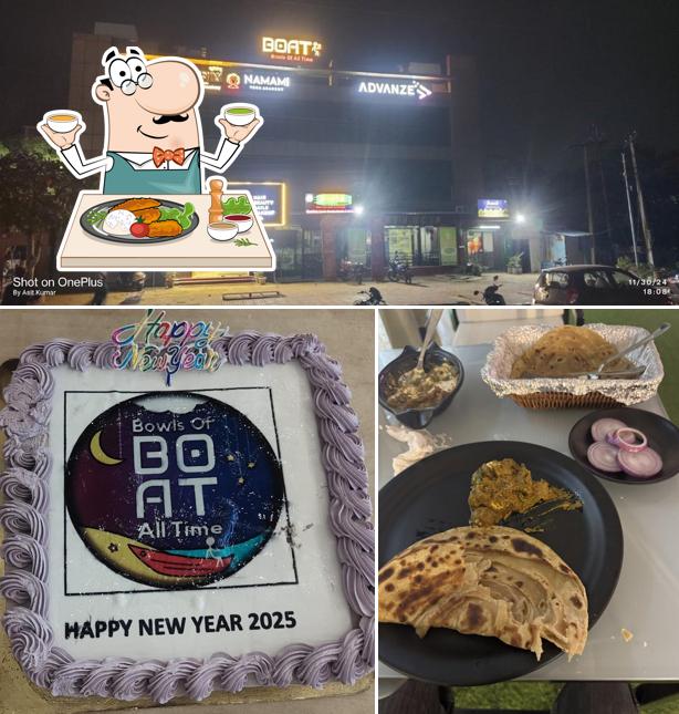 Among different things one can find food and exterior at Bowls Of All Time (B.O.A.T)