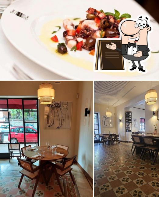 La immagine della esterno e cibo di Osteria degli Amici Roma