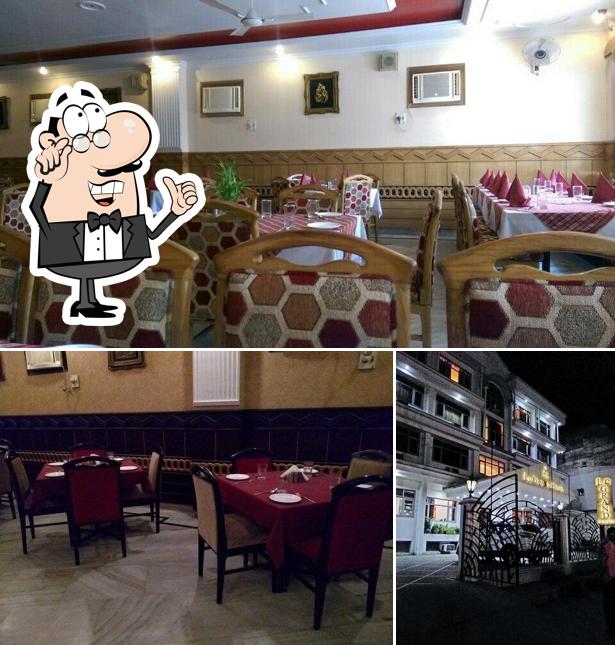 The restaurant's interior and exterior