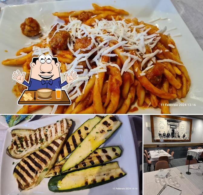 La cibo e interni del ristorante