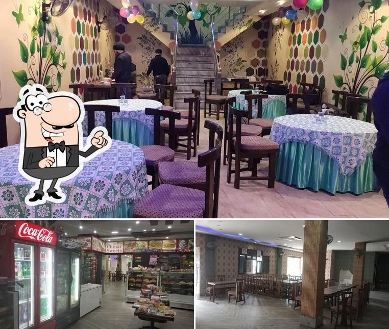 The interior of Chinar Sweets and Bakery