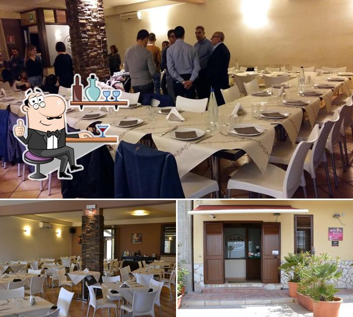 Gli interni di Malibù Grill