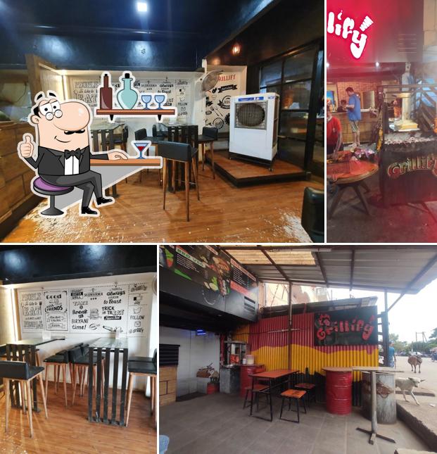 The interior of Grillify