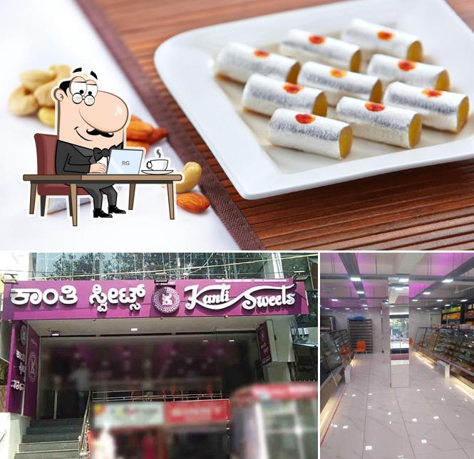 The interior of Kanti Sweets - Since 1957