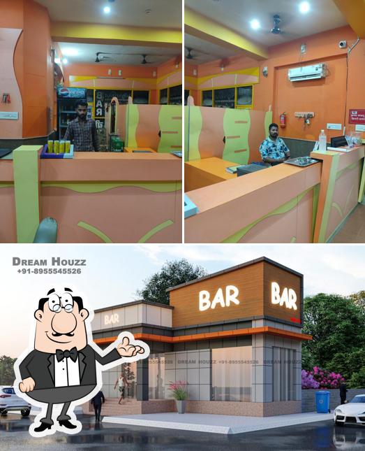 The interior of night out bar and restaurent