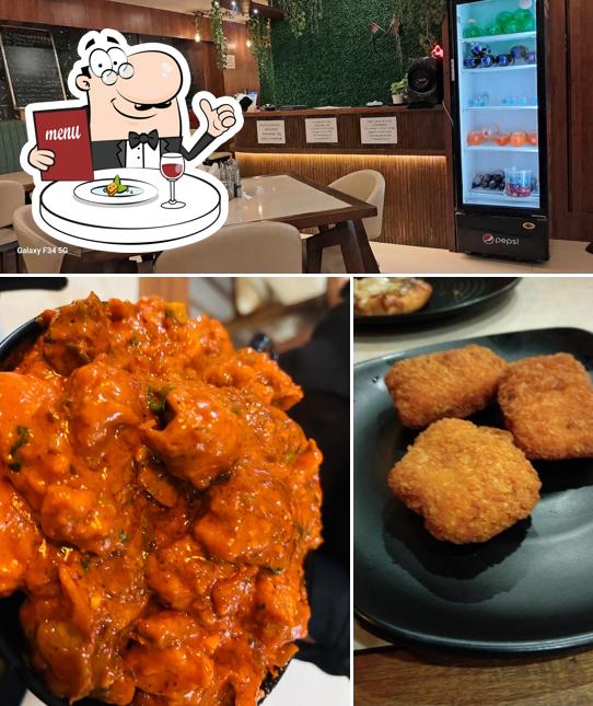 The picture of food and interior at New taste & flavour veg & non veg