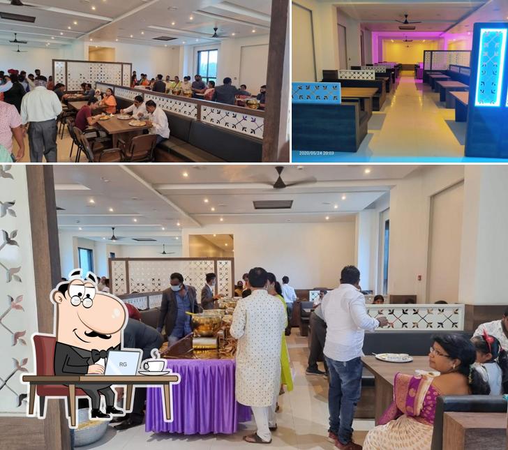 The interior of Hotel Shraddha Resto & Bar