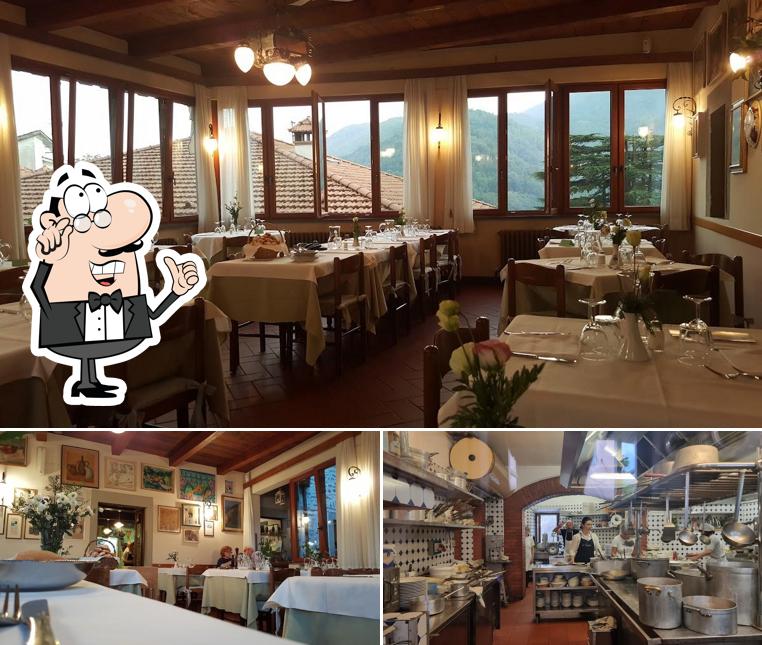 Gli interni di Trattoria da Fagiolino