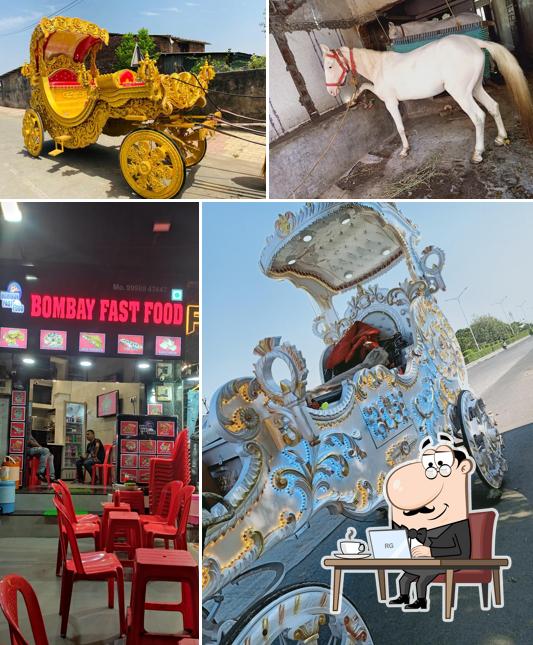 The interior of Bombay fast food