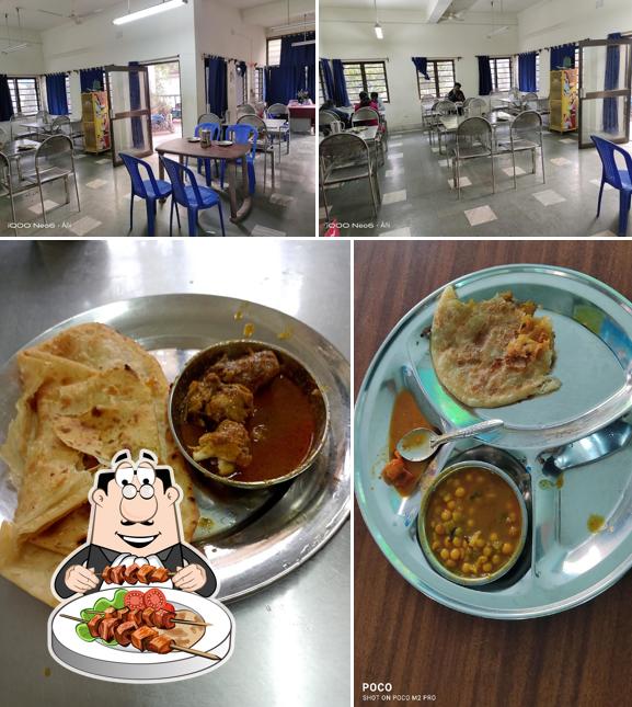 The picture of food and interior at Dulung Canteen (Vidyasagar University)