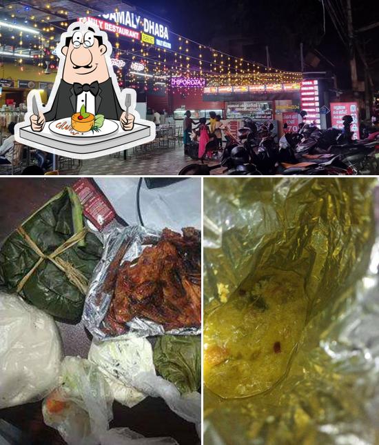 Food at Angamaly Dhaba and Chapathi