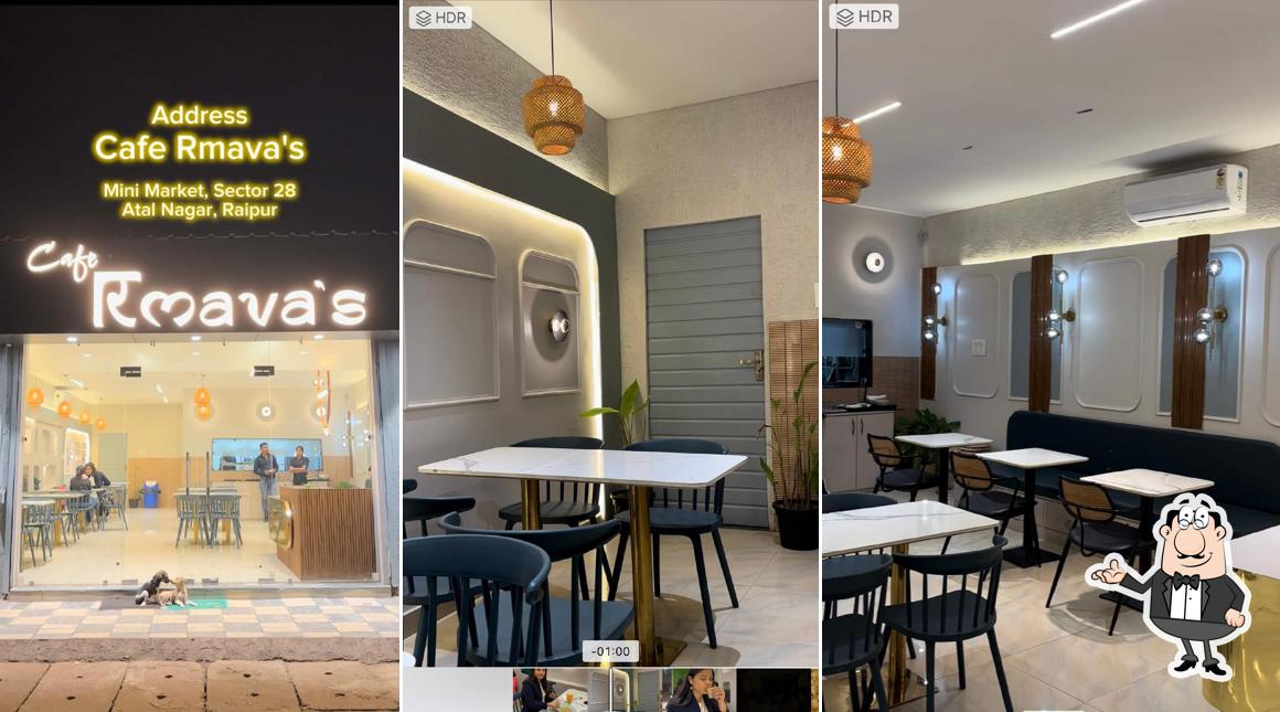 The interior of Cafe Rmava's