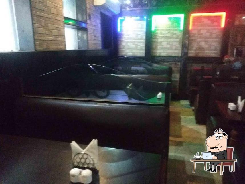 The interior of Mahalaxmi Restaurant