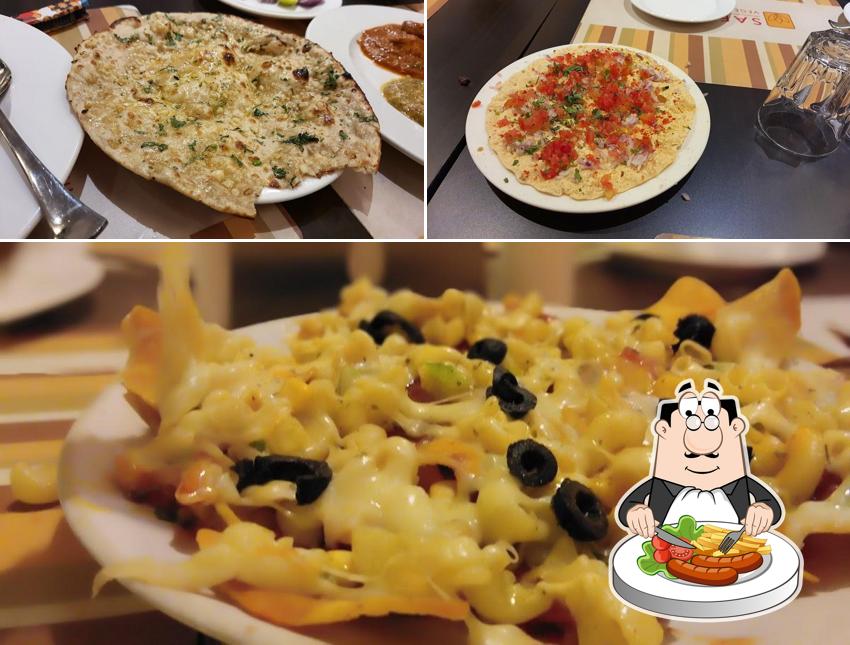 Masala papad at Saffron Vegetarian Cuisine