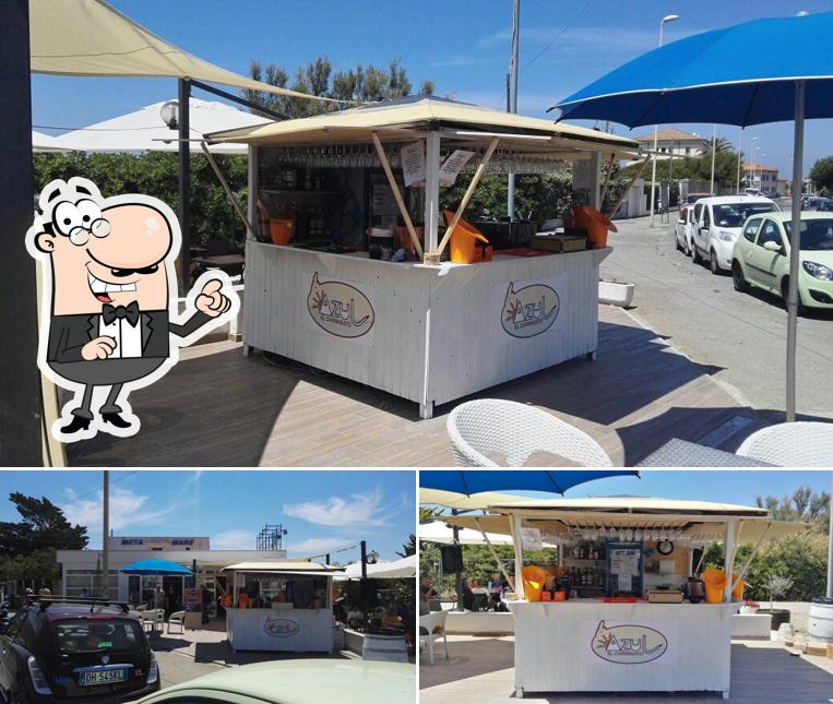 La esterno e interni del ristorante