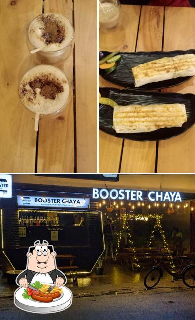 Among different things one can find food and exterior at Booster Chaya KOZHENCHERRY