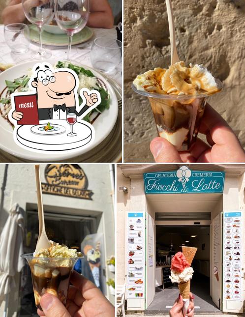 Platti al Gelateria Fiocchi di Latte