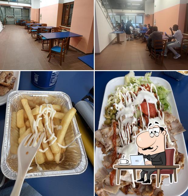 Dai un’occhiata alla immagine che mostra la interni e cibo di Super Grill Fastfood