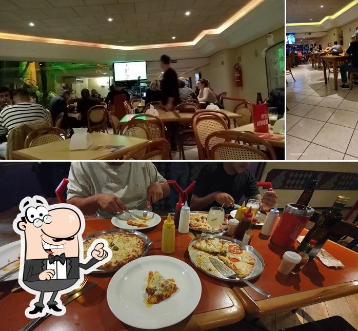 O interior do Boka Lanches
